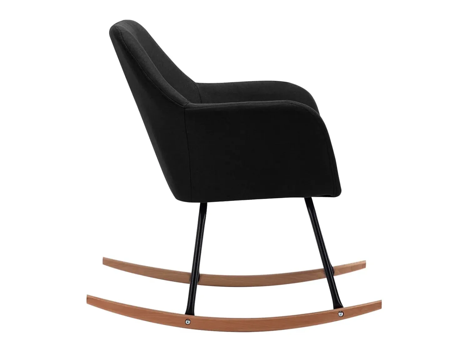 Discount Cadeira de baloiço tecido PT356809 Preto