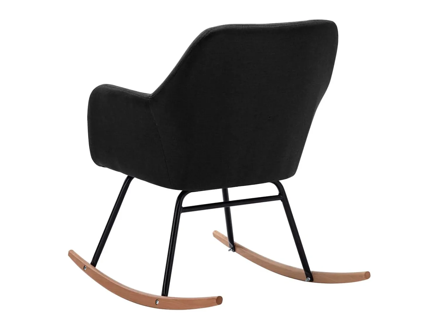 Discount Cadeira de baloiço tecido PT356809 Preto