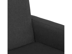 Poltrona|vidaxl Cadeira de baloiço tecido Preto