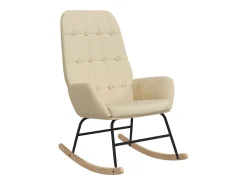Poltrona| Cadeira de baloiço tecido cor PT566071 Creme