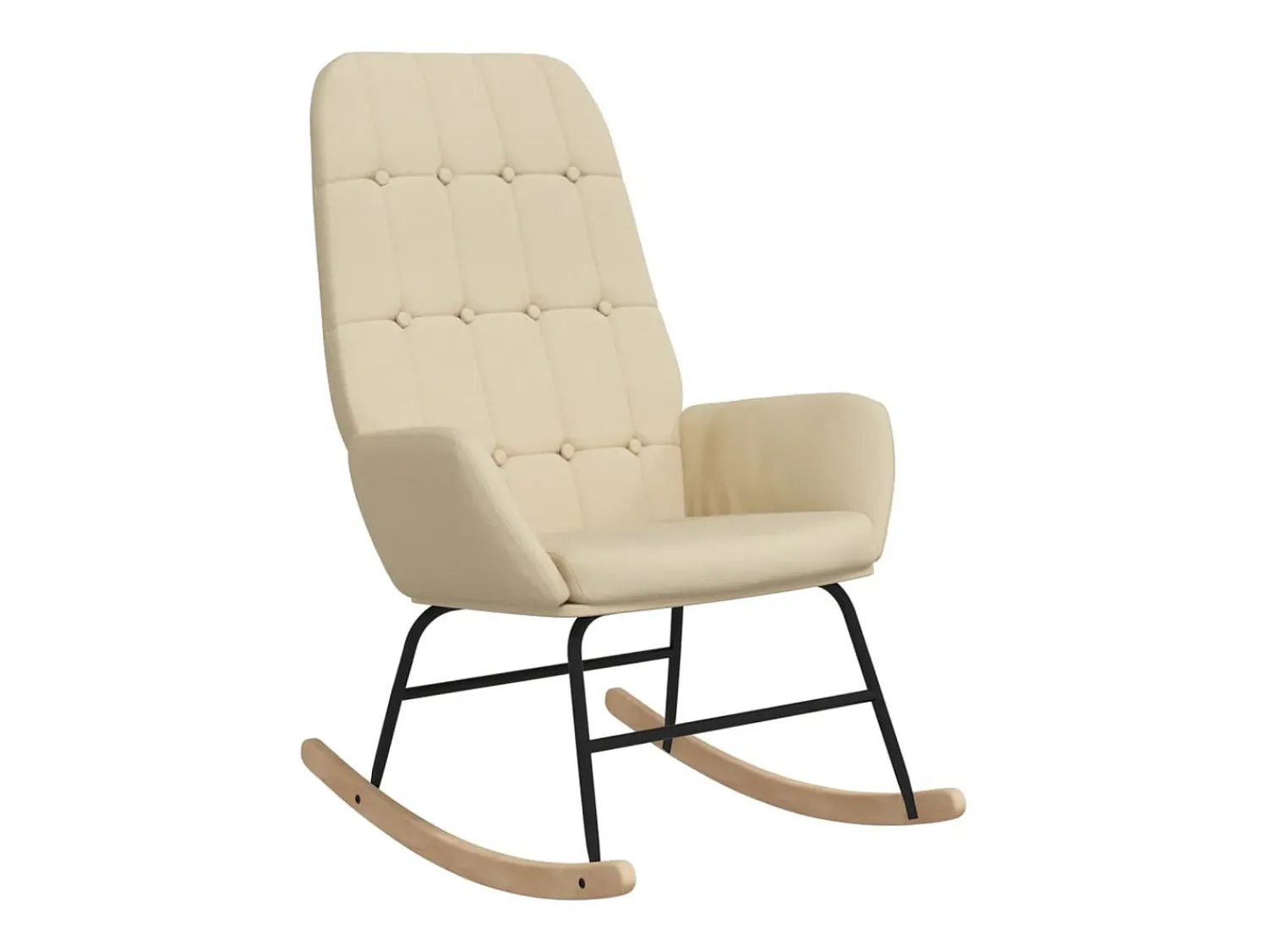 Poltrona| Cadeira de baloiço tecido cor PT566071 Creme