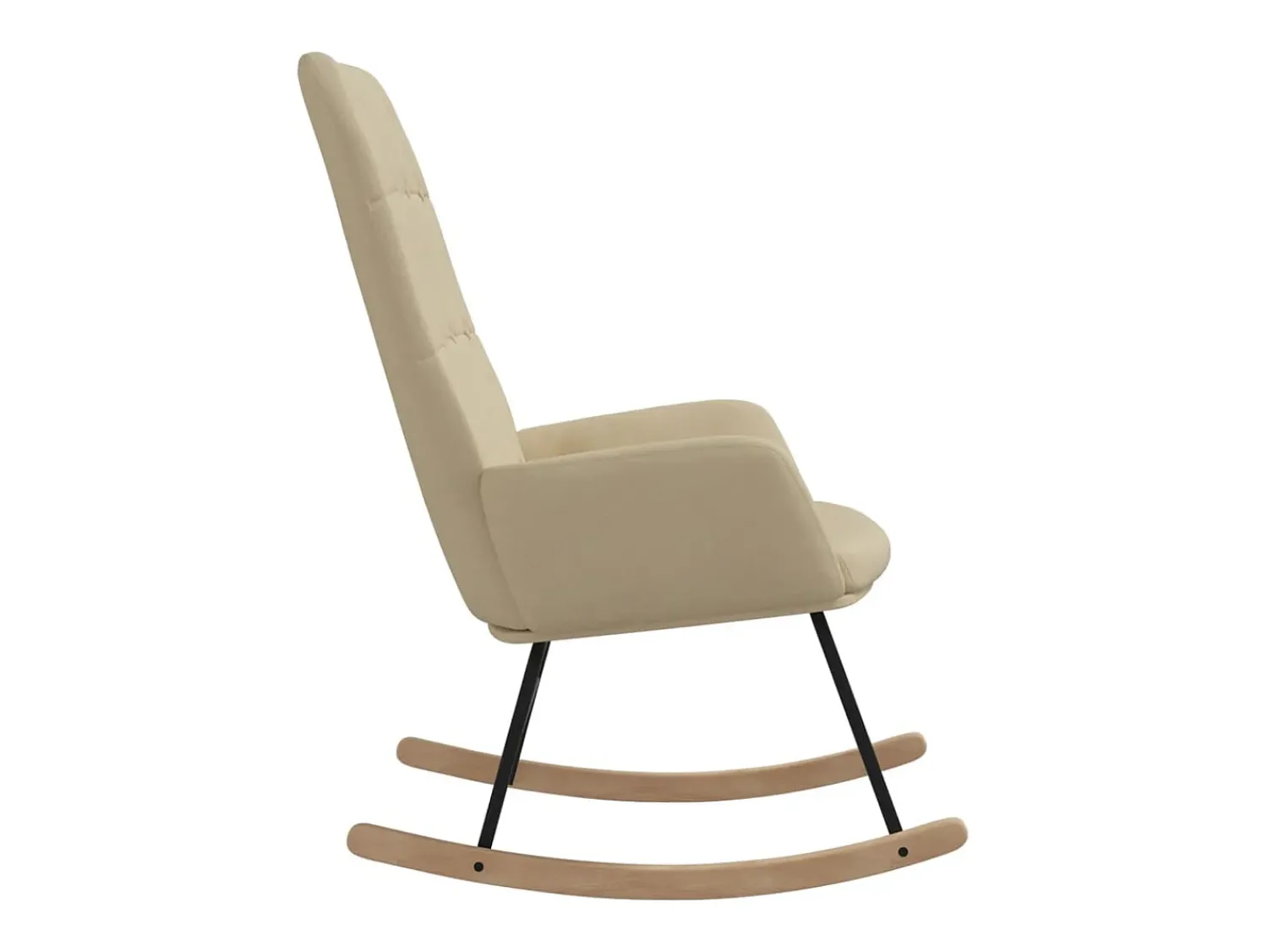 Poltrona| Cadeira de baloiço tecido cor PT566071 Creme