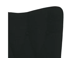 Poltrona|vidaxl Cadeira de baloiço tecido Preto