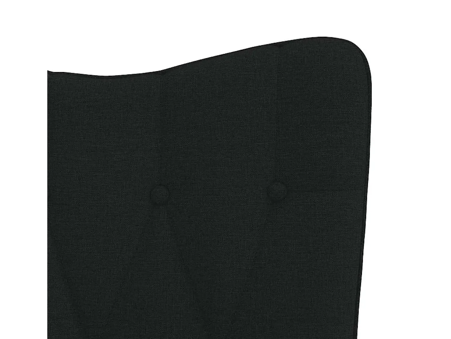 Poltrona|vidaxl Cadeira de baloiço tecido Preto