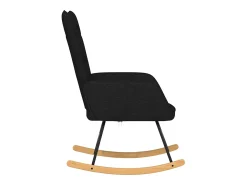 Poltrona|vidaxl Cadeira de baloiço tecido Preto