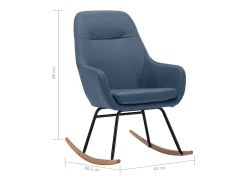 Hot vidaxl Cadeira de baloiço tecido Azul