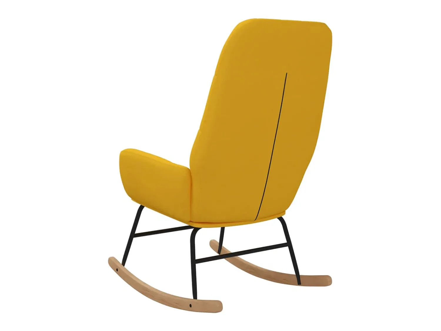 Poltrona* Cadeira de baloiço tecido mostarda PT428600 Amarelo