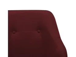 vidaxl Cadeira de baloiço tecido tinto^ Poltrona