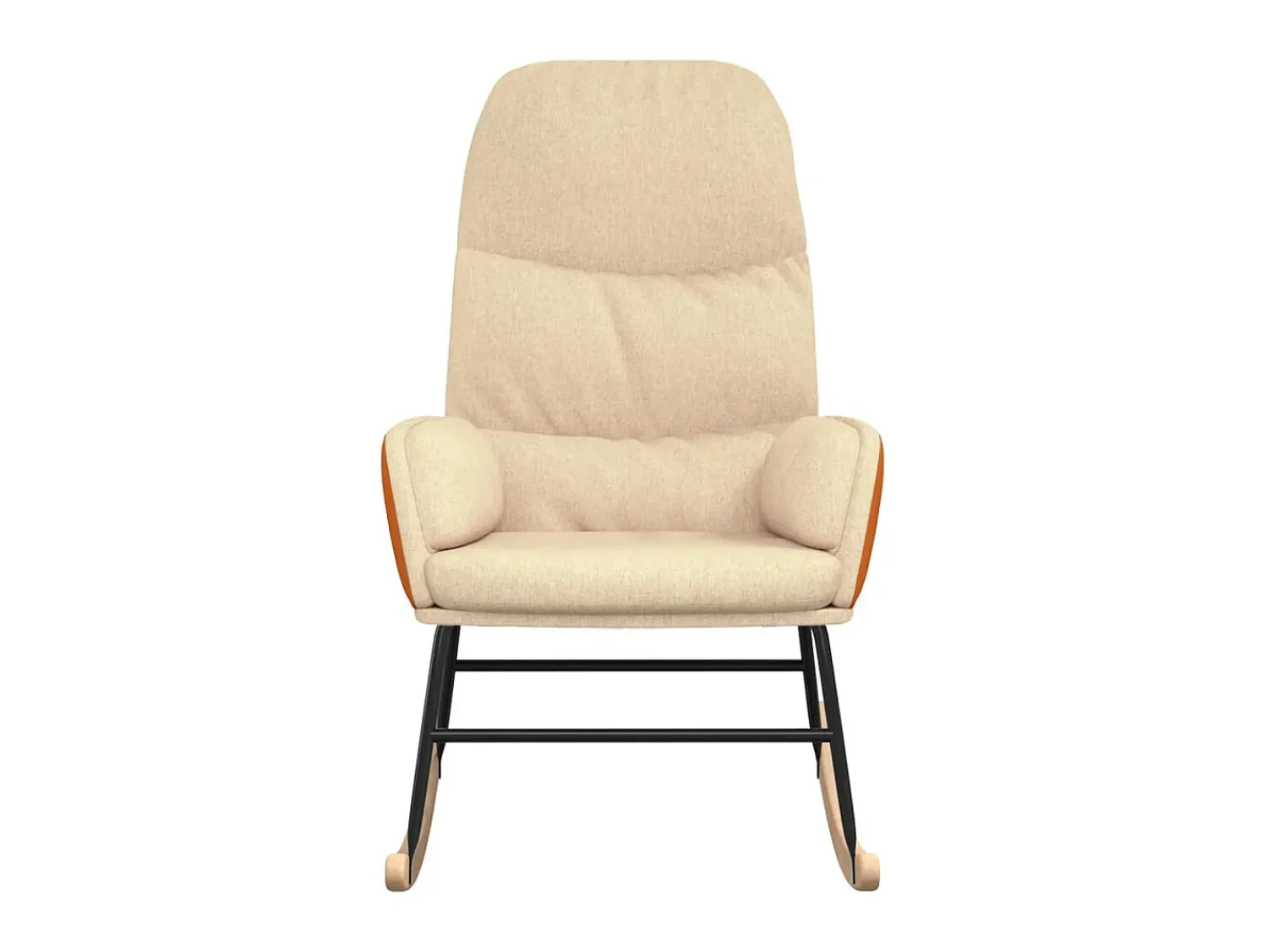Poltrona| Cadeira de baloiço tecido branco nata PT667006 Creme