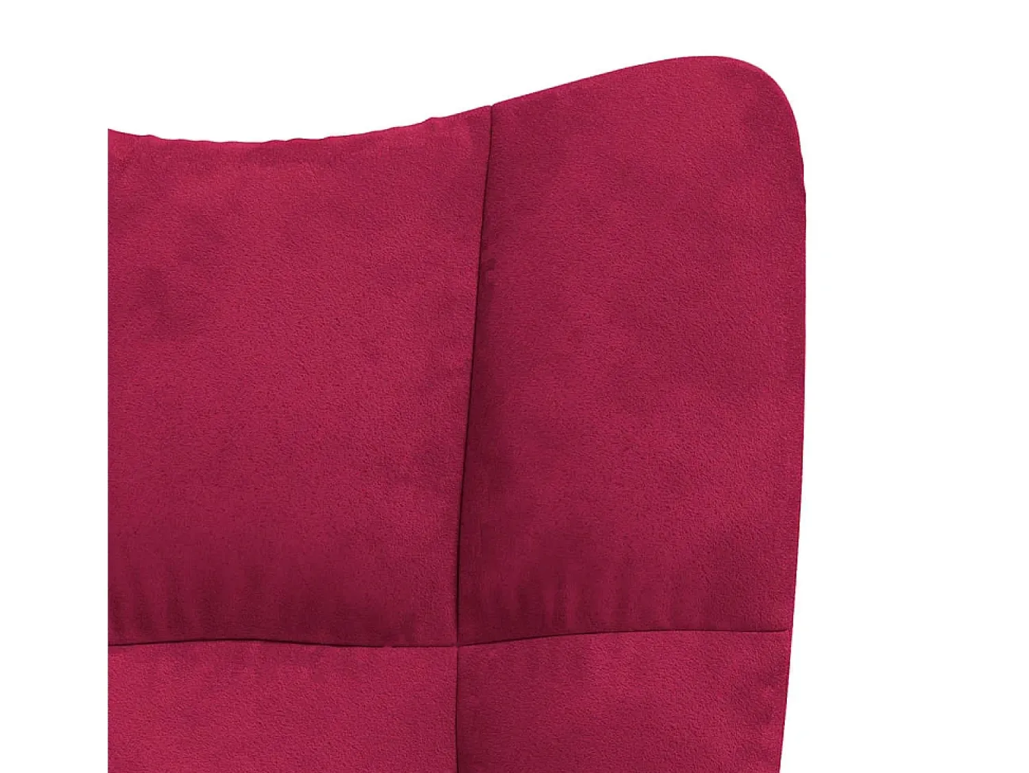 vidaxl Cadeira de baloiço veludo tinto^ Poltrona