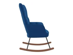 Poltrona| Cadeira de baloiço veludo PT230129 Azul