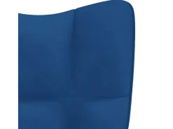 Poltrona| Cadeira de baloiço veludo PT230129 Azul