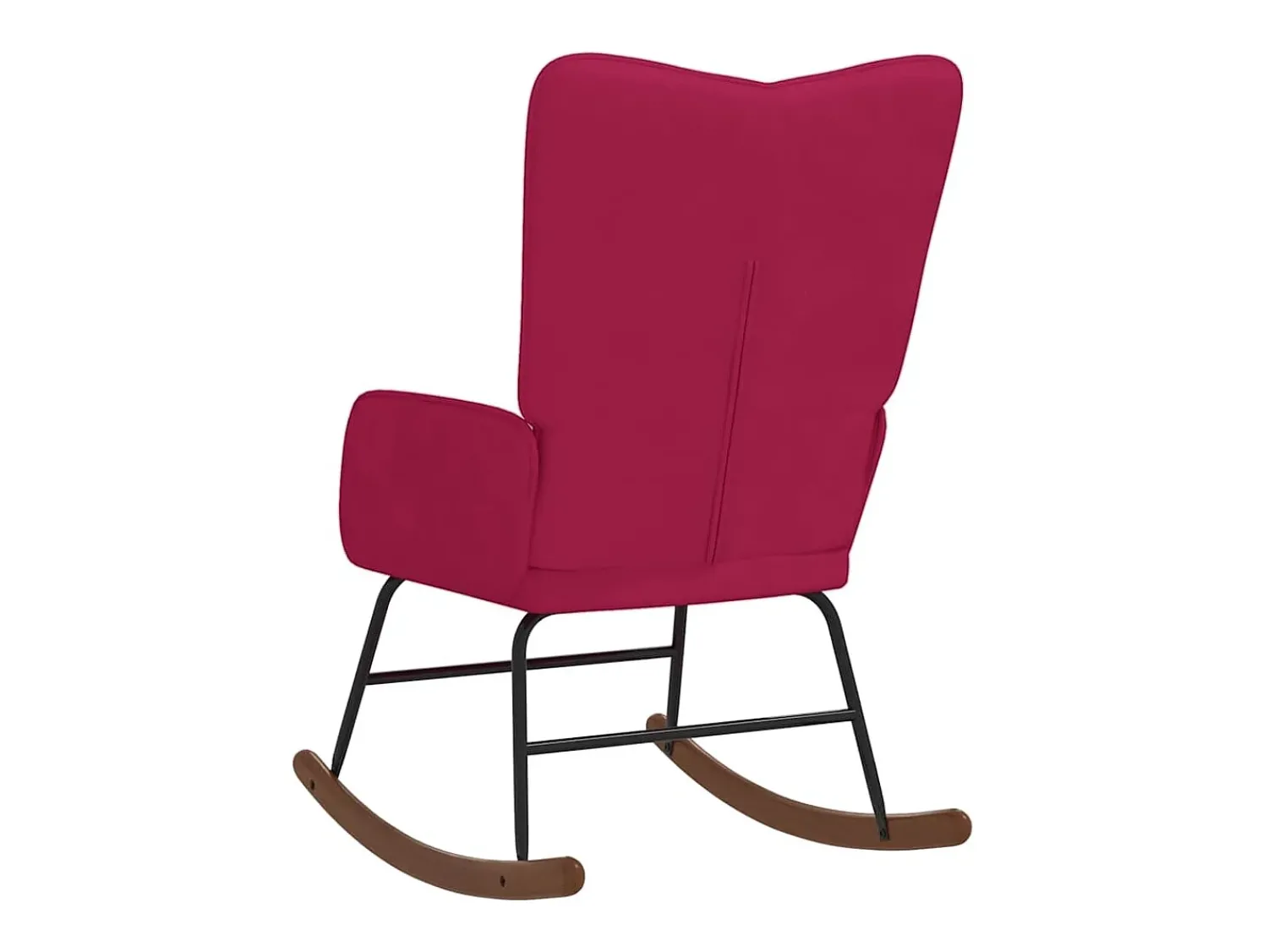 Poltrona|vidaxl Cadeira de baloiço veludo tinto Vermelho