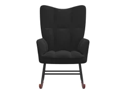 Poltrona* Cadeira de baloiço veludo PT455359 Preto