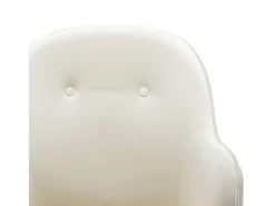 Poltrona*vidaxl Cadeira de baloiço veludo nata Branco