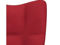 Poltrona* Cadeira de baloiço veludo tinto PT835571 Vermelho