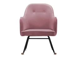 Cadeira de baloiço veludo PT853372 Rosa