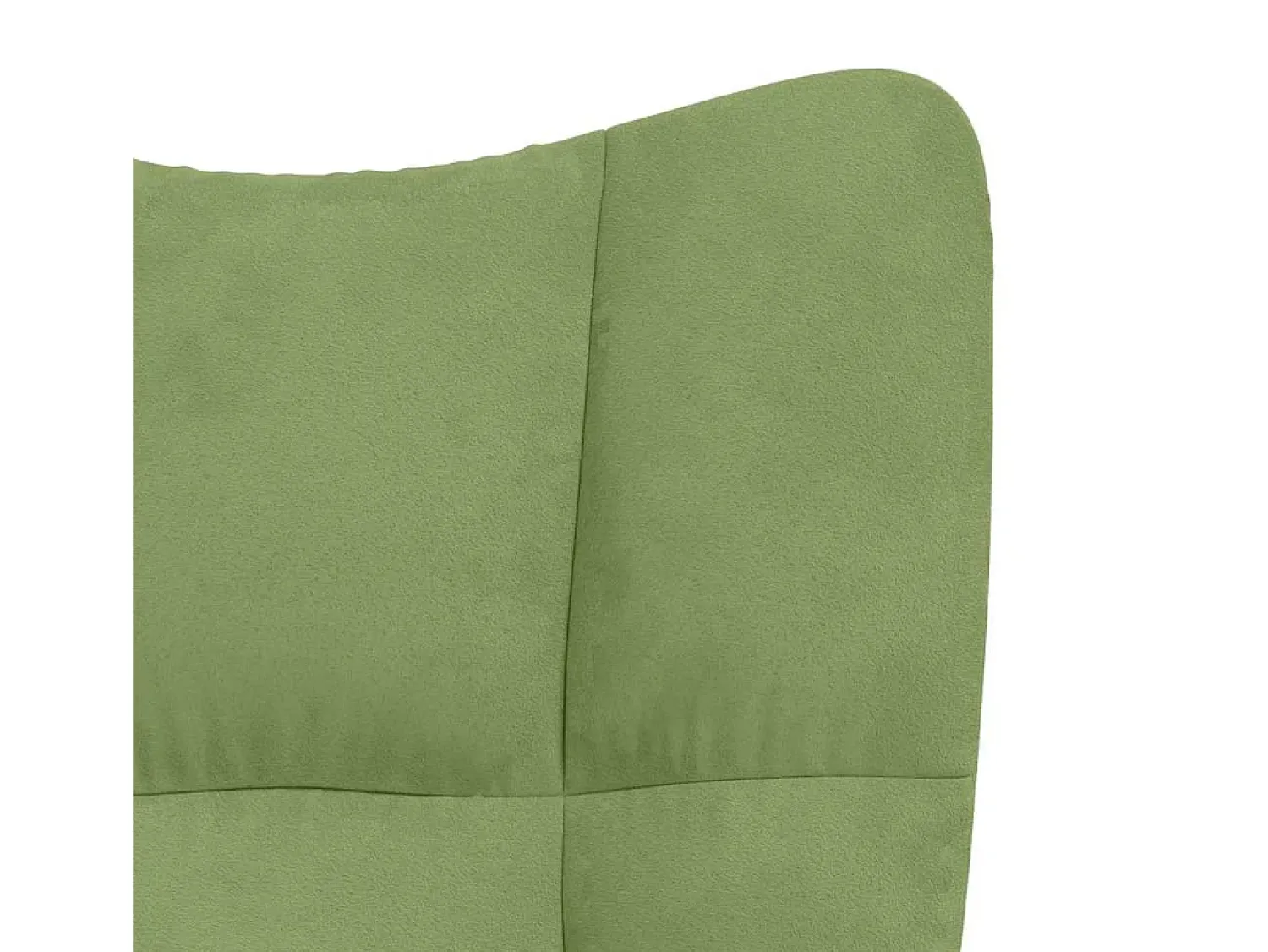 Poltrona|vidaxl Cadeira de baloiço veludo -claro Verde