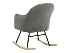 Sale Cadeira de baloiço veludo PT463285 Cinzento