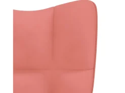 Cadeira de baloiço veludo PT872555 Rosa