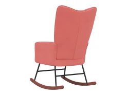 Cadeira de baloiço veludo PT872555 Rosa