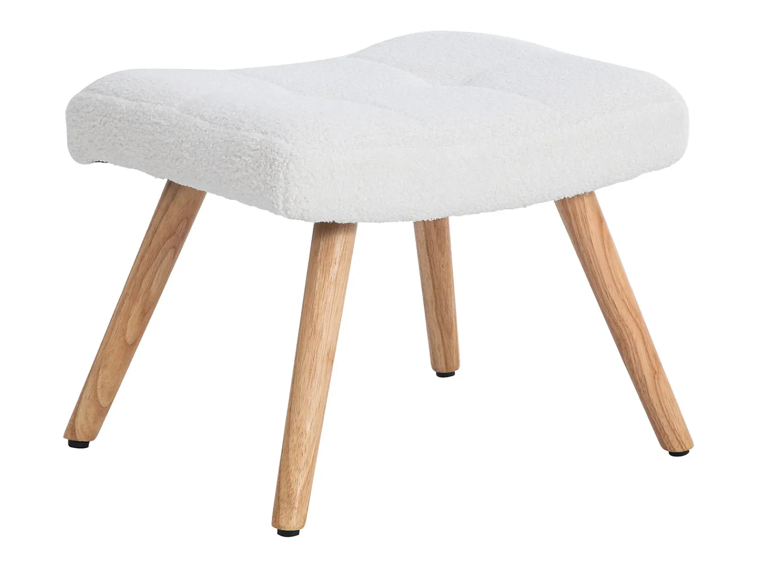 ModernLuxe Cadeira de baloiço、Cadeira de baloiço em tecido turco francês - com almofada e apoio para os pés -^ Poltrona