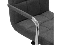 Online vidaxl Cadeira de bar tecido -escuro Cinzento