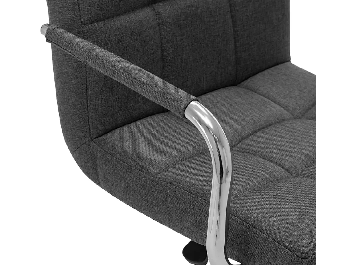Online vidaxl Cadeira de bar tecido -escuro Cinzento