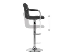 Online vidaxl Cadeira de bar tecido -escuro Cinzento