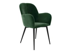 Outlet Dorel Home Cadeira de braços com capa em veludo Verde