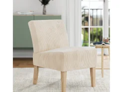 Dorel Home Cadeira de braços em tecido Hazen | Ivory^ Poltrona