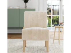 Dorel Home Cadeira de braços em tecido Hazen | Ivory^ Poltrona