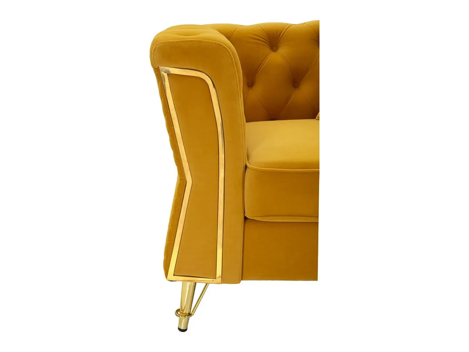 Outlet Cadeira de Braços VKH320, , 104x83x76 cm, Kendra Home Amarelo