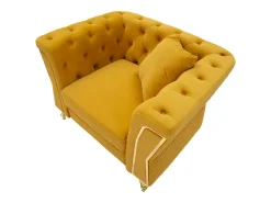 Outlet Cadeira de Braços VKH320, , 104x83x76 cm, Kendra Home Amarelo