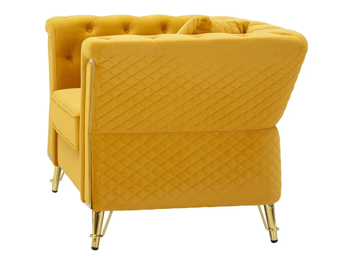 Outlet Cadeira de Braços VKH320, , 104x83x76 cm, Kendra Home Amarelo