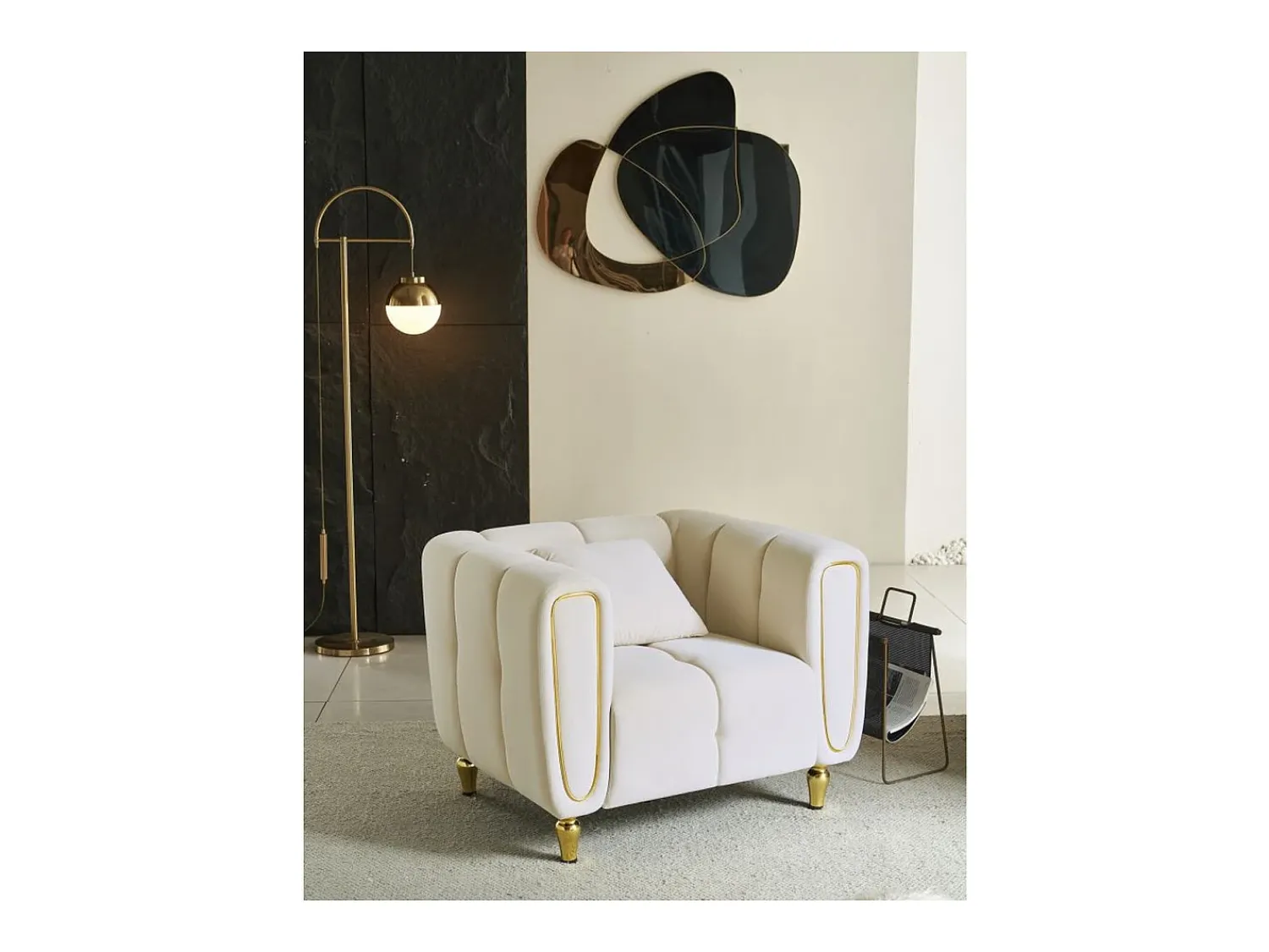 Cadeira de Braços VKH322, , 81x97x71 cm, Kendra Home^ Poltrona