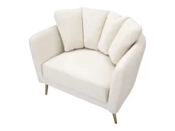 Poltrona* Cadeira de Braços VKH324, , 88x77x74 cm, Kendra Home Bege