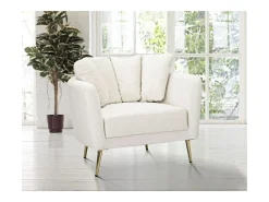 Poltrona* Cadeira de Braços VKH324, , 88x77x74 cm, Kendra Home Bege