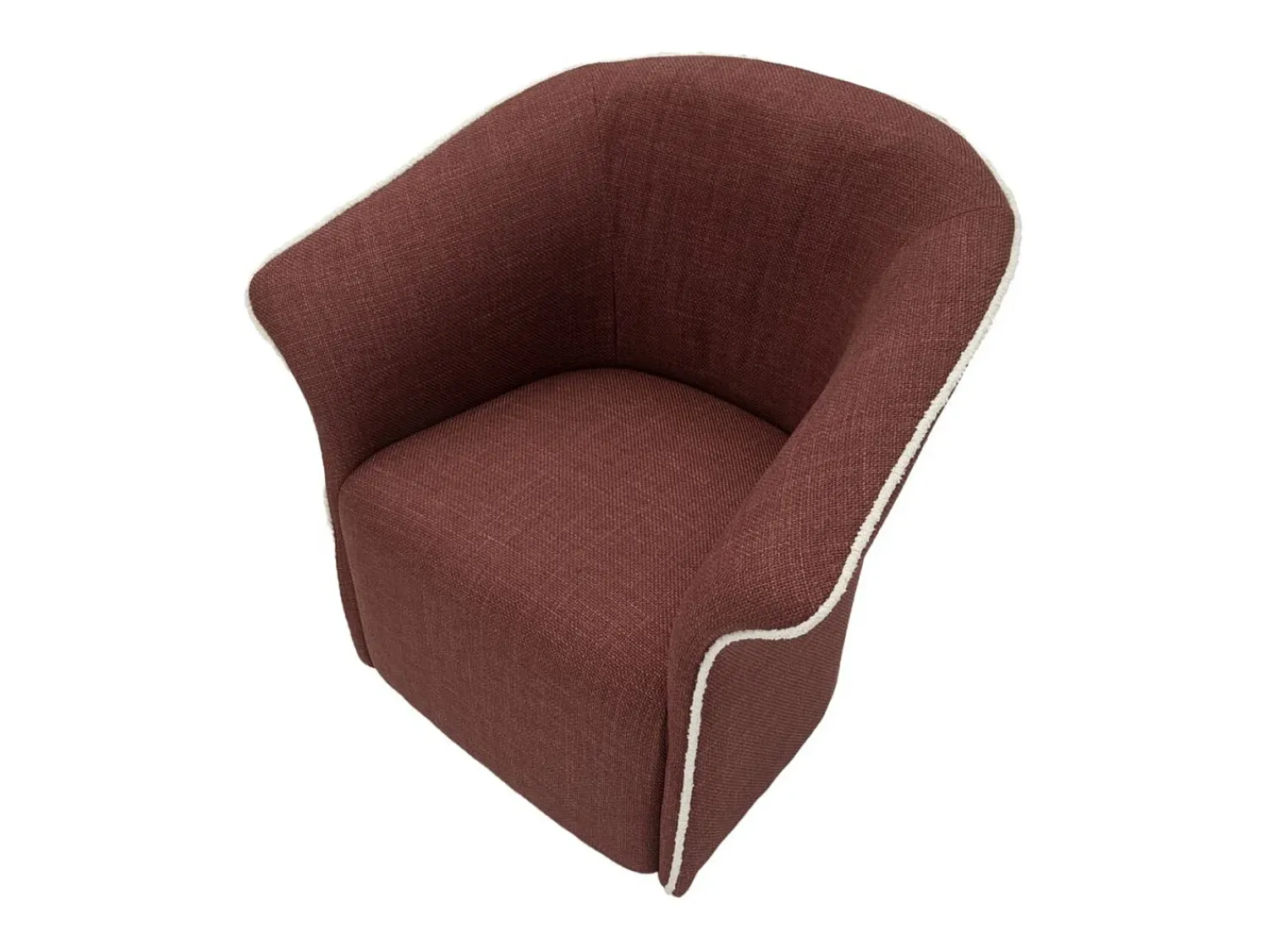 Cadeira de Braços VKH713, Bordéus, 80x83,5x66 cm, Kendra Home^ Poltrona