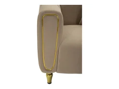 Poltrona* Cadeira de Braços VKH323, Castanho, 81x97x71 cm, Kendra Home Cinzento