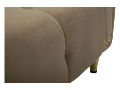 Poltrona* Cadeira de Braços VKH323, Castanho, 81x97x71 cm, Kendra Home Cinzento