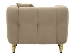 Poltrona* Cadeira de Braços VKH323, Castanho, 81x97x71 cm, Kendra Home Cinzento