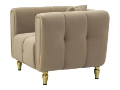 Poltrona* Cadeira de Braços VKH323, Castanho, 81x97x71 cm, Kendra Home Cinzento