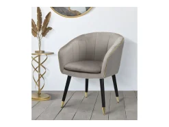 Poltrona* Cadeira de Braços VKH316, , 62x58x78 cm, Kendra Home Cinzento