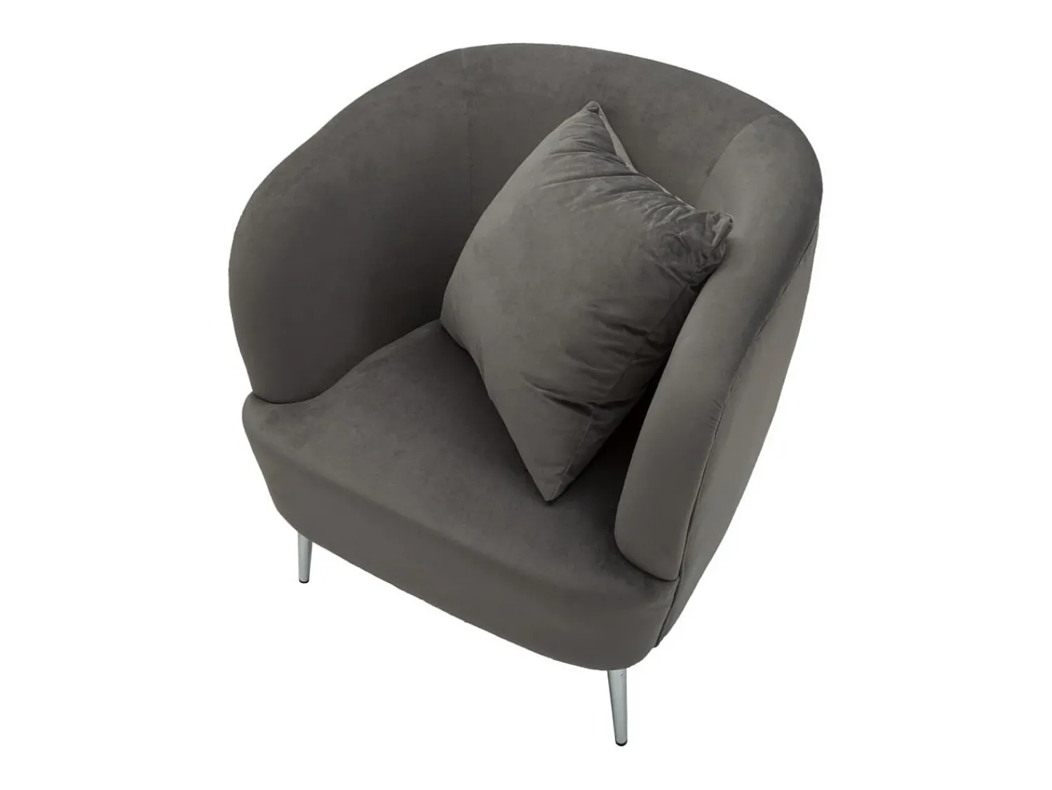 Poltrona| Cadeira de Braços VKH313, , 73x66x78 cm, Kendra Home Cinzento