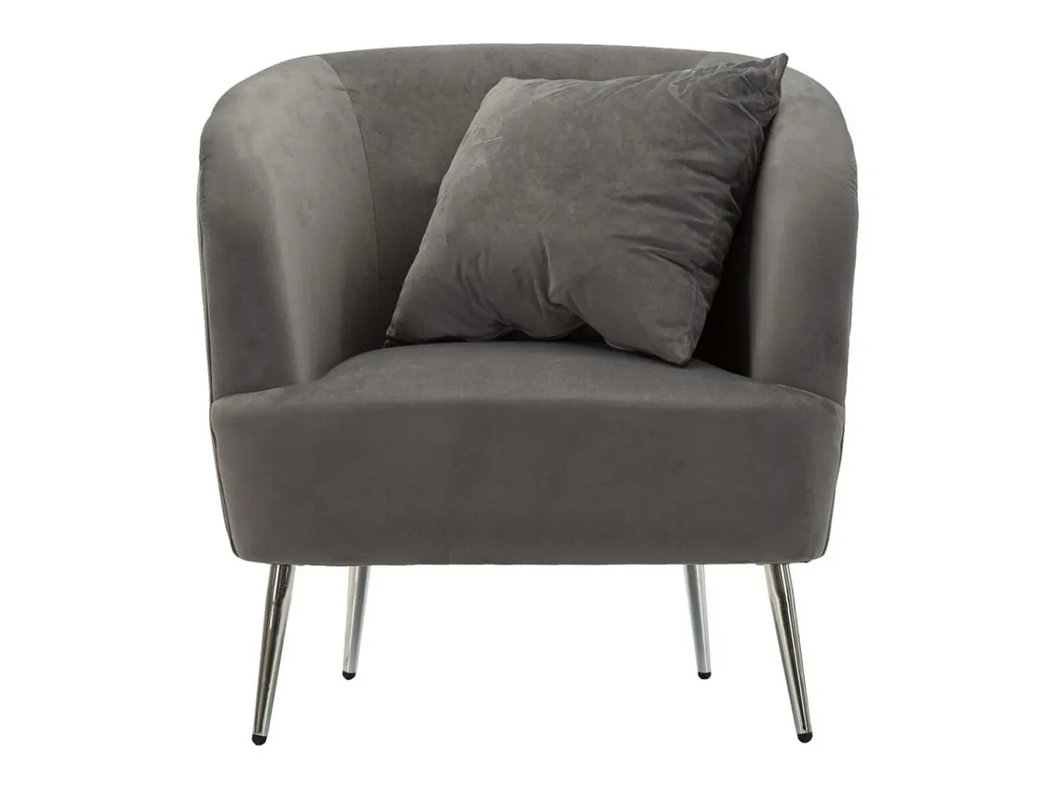 Poltrona| Cadeira de Braços VKH313, , 73x66x78 cm, Kendra Home Cinzento