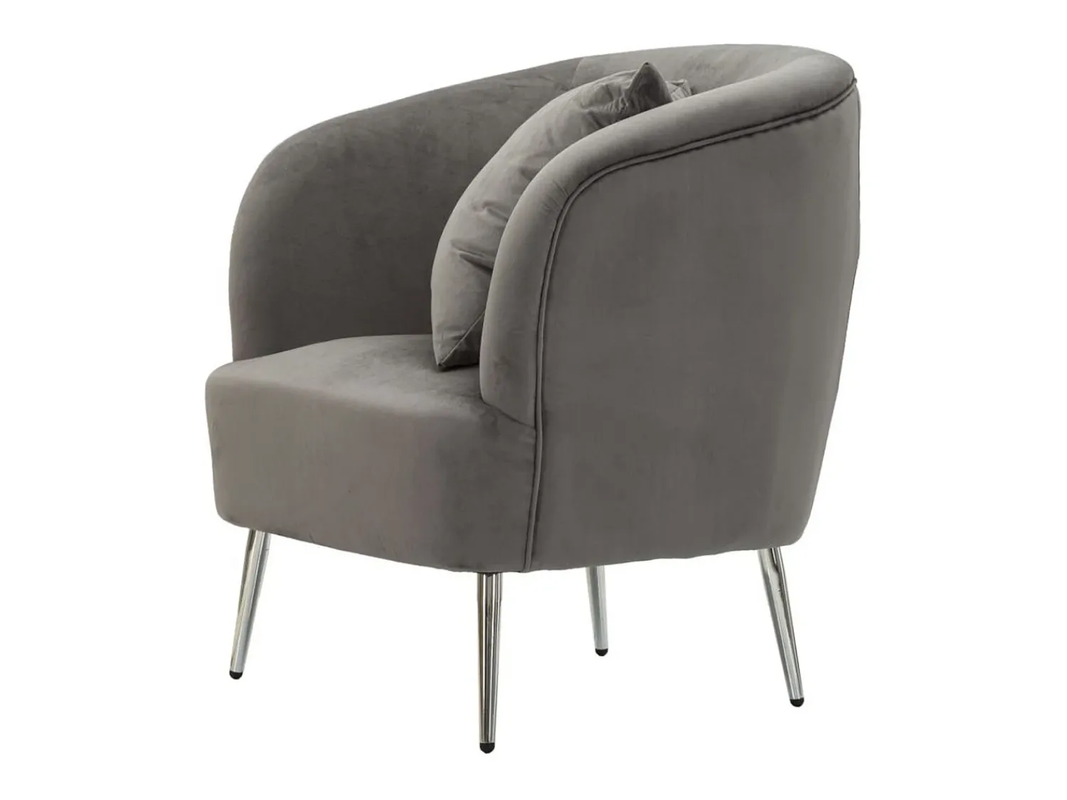 Poltrona| Cadeira de Braços VKH313, , 73x66x78 cm, Kendra Home Cinzento