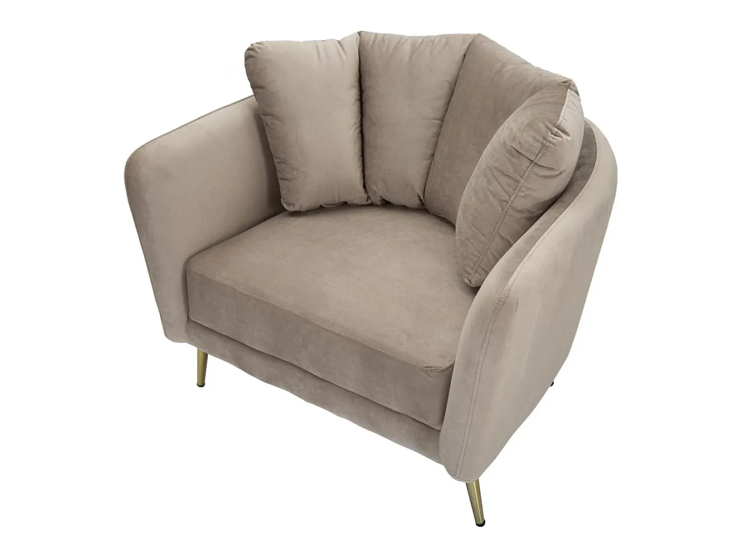 Poltrona| Cadeira de Braços VKH325, , 88x77x74 cm, Kendra Home Cinzento