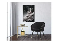 Poltrona| Cadeira de Braços VKH317, , 62x58x78 cm, Kendra Home Preto
