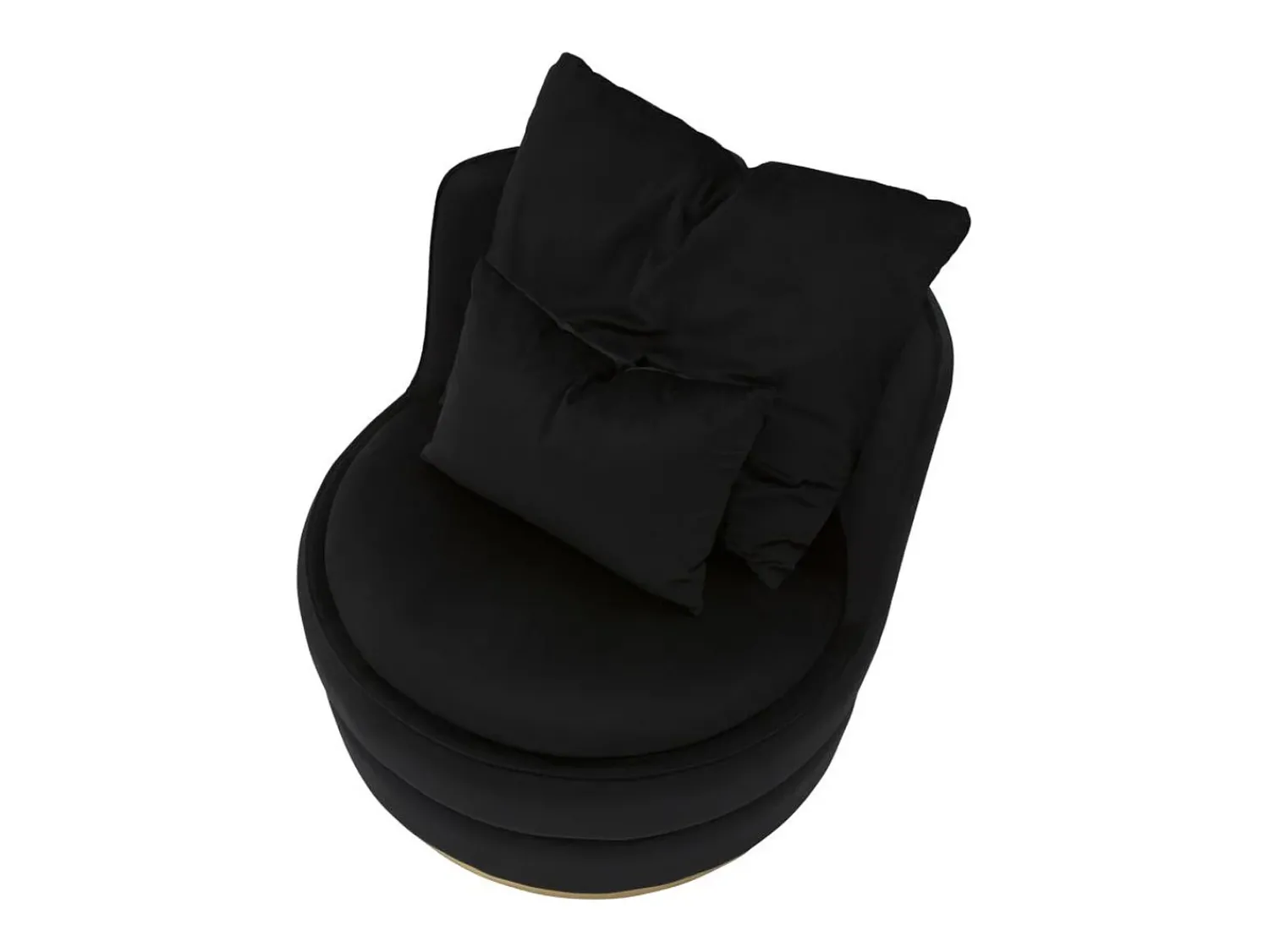 Poltrona| Cadeira de Braços VKH309, , 84x84x72 cm, Kendra Home Preto